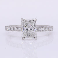 2.29 Carats Lab Grown Diamond 950 Platinum Ring