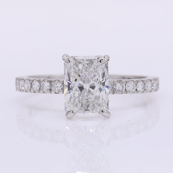 2.29 Carats Lab Grown Diamond 950 Platinum Ring
