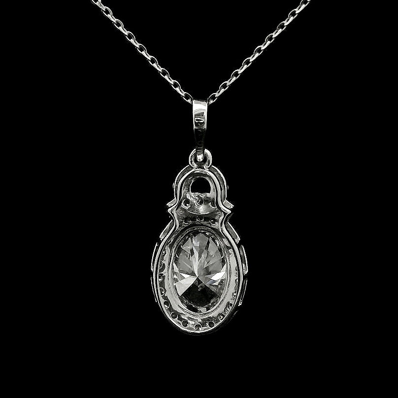 1.81 Carats Lab Grown Diamond 14K Gold Pendant