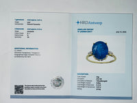 5.80 Ct Oval Natural Tanzanite 14K Gold Ring