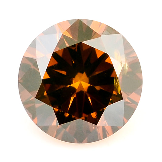 0.39 Red Diamond Round Loose Gemstone