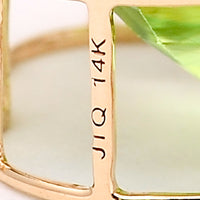 13.82 Ct Cushion Natural Eridot 14K Gold Pendant
