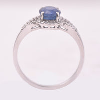 1.70 Ct Oval Mixed Cut Natural Sapphire 950 Platinum Ring