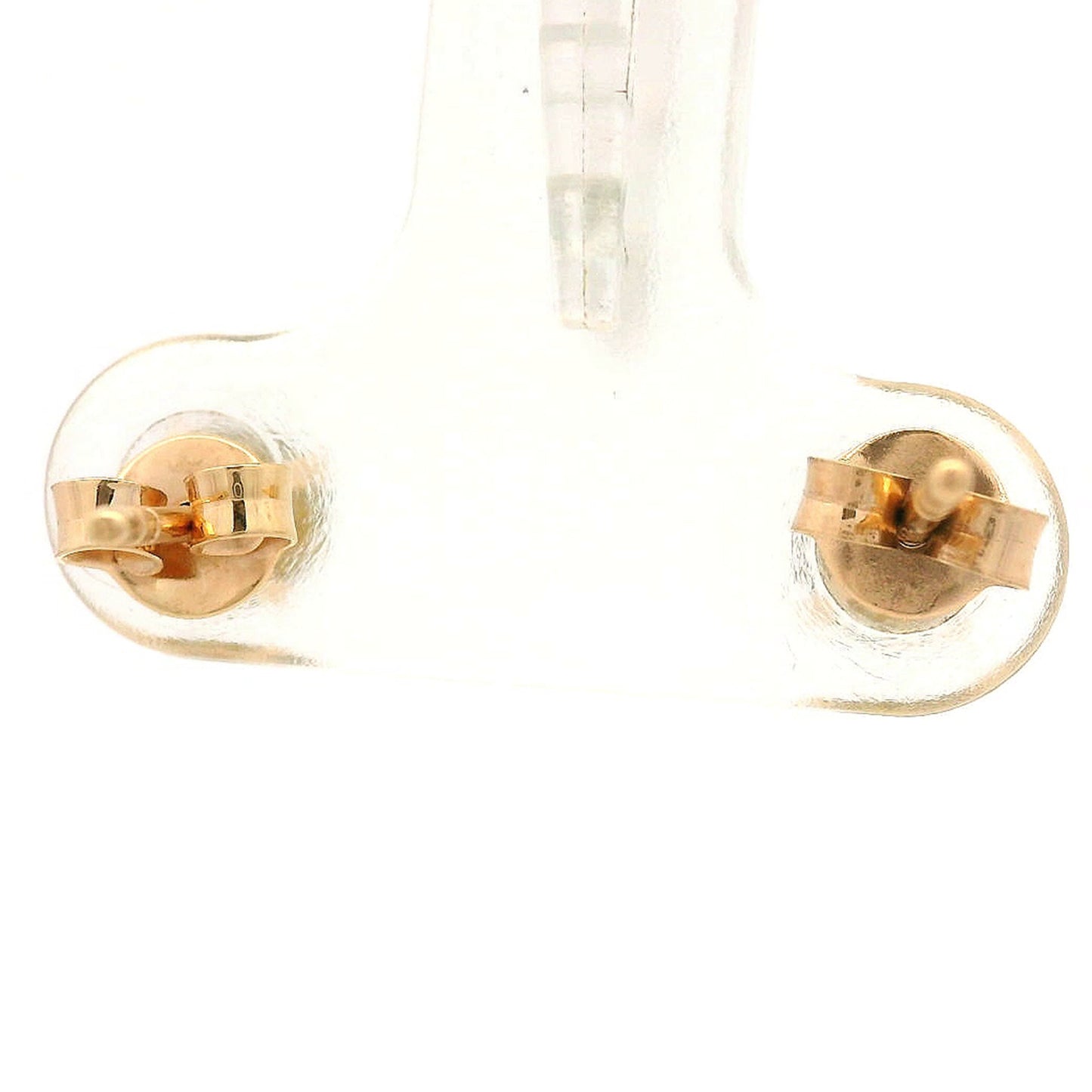 0.64 Ct Round Yellow Diamond 14K Gold Earrings