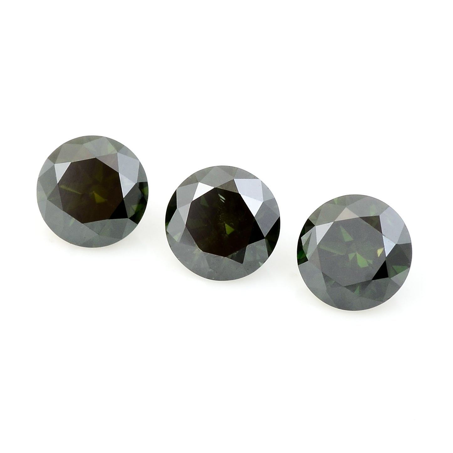 0.51 Green Diamond Round Loose Gemstone