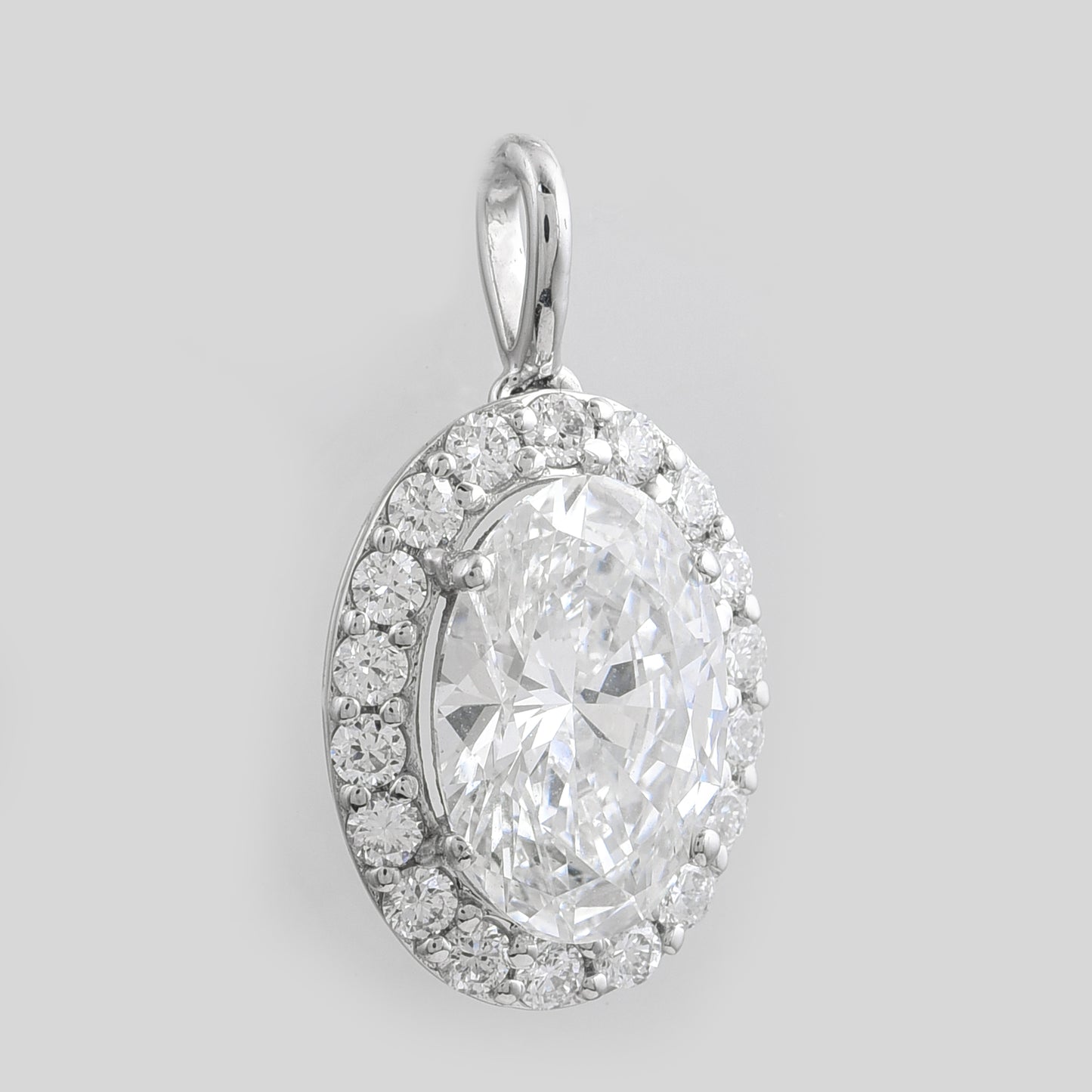 2.44 Carats Lab Grown Diamond 14K Gold Pendant