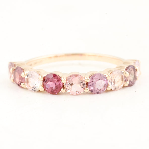 1.83 Ct Round Multi Sapphire 14K Gold Ring