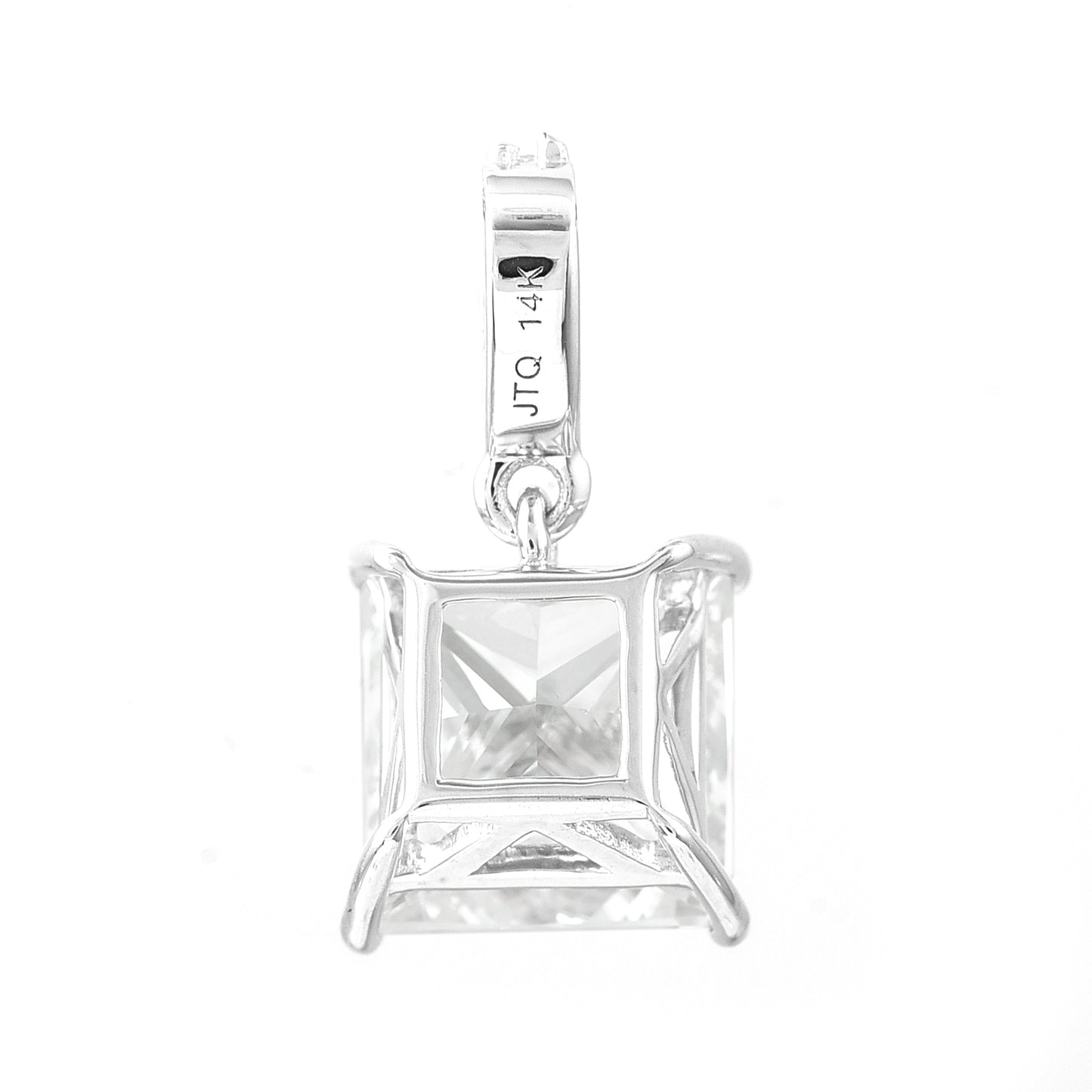 3.03 Carats Lab Grown Diamond 14K Gold Pendant