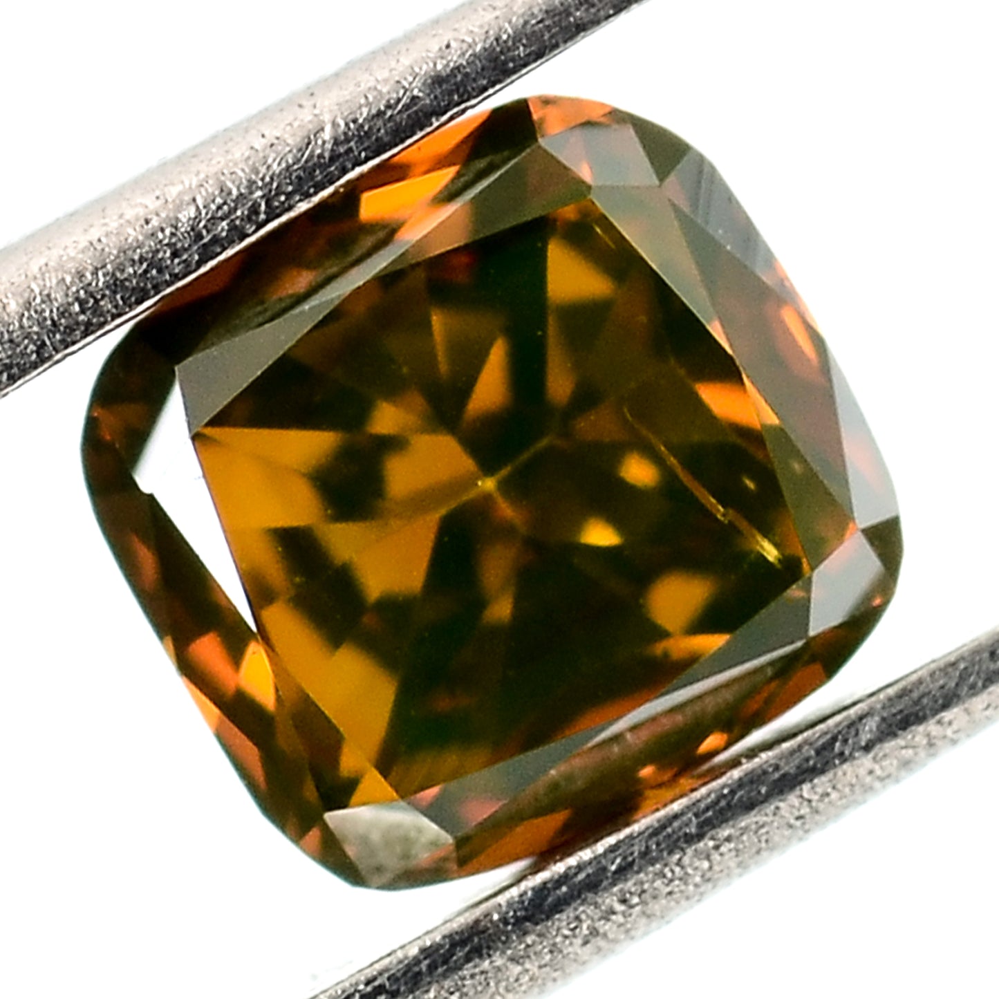 0.29 Carat Red Diamond Cushion Loose Gemstone