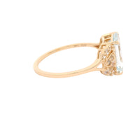 1.97 Ct Octagon Aquamarine 14K Gold Ring