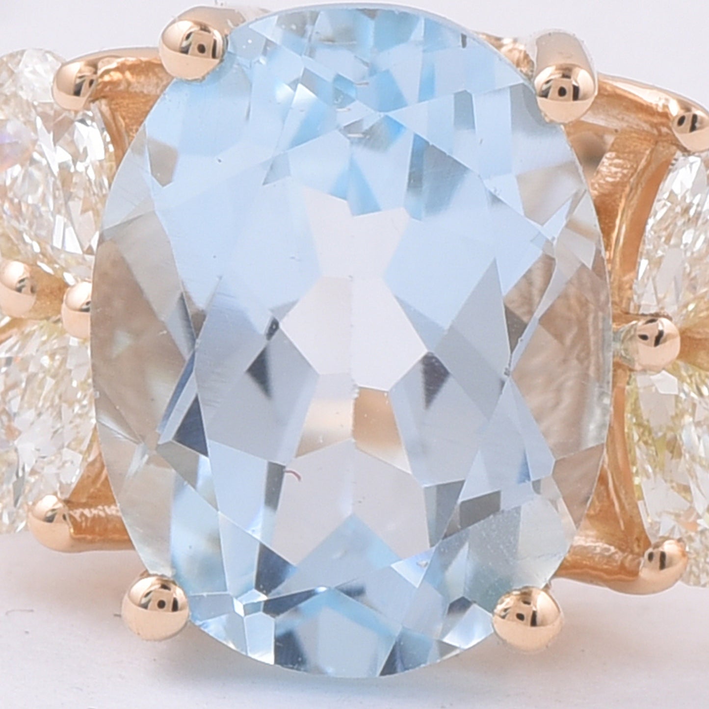 2.79 Ct Oval Natural Topaz 14K Gold Ring