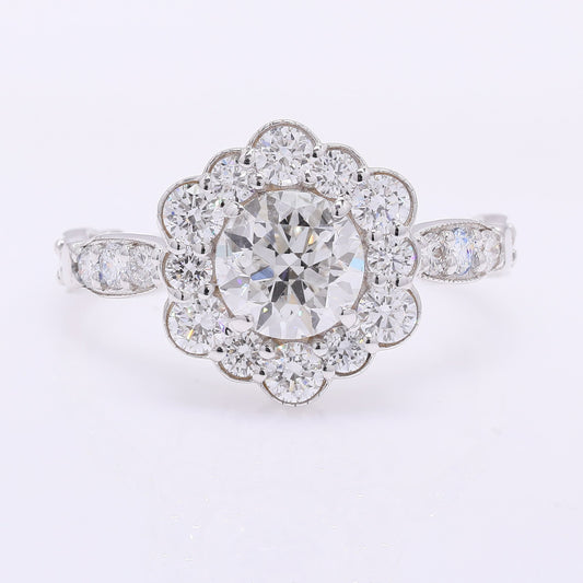 2.17 Carats Lab Grown Diamond 14K Gold Ring