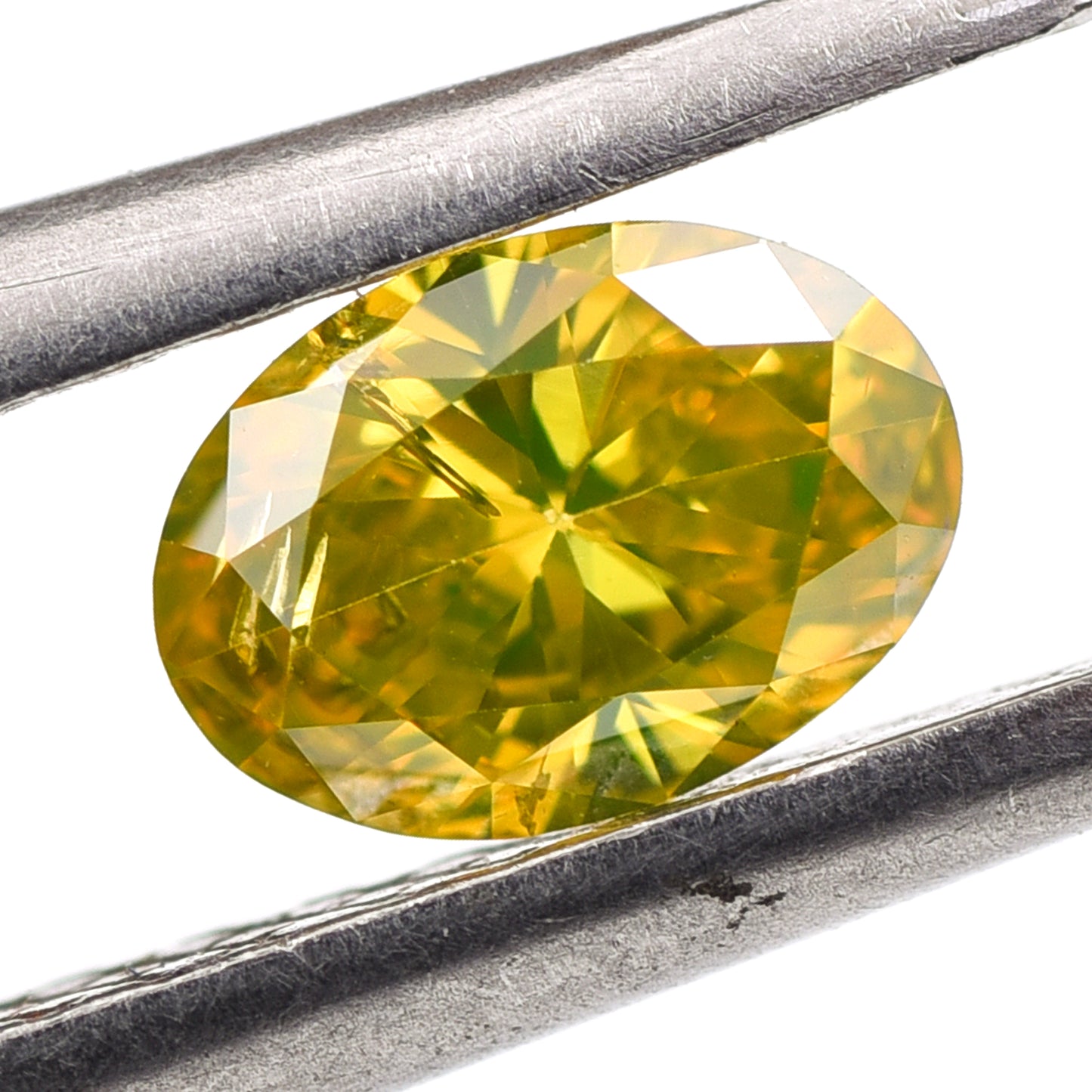 0.28 Yellow Diamond Oval Loose Diamond