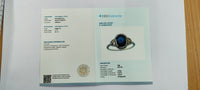 2.39 Ct Oval Mixed Cut Natural Sapphire 14K Gold Ring