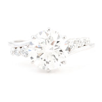 3.05 Ct Round Brilliant Lab Grown Diamond 14K Gold Ring