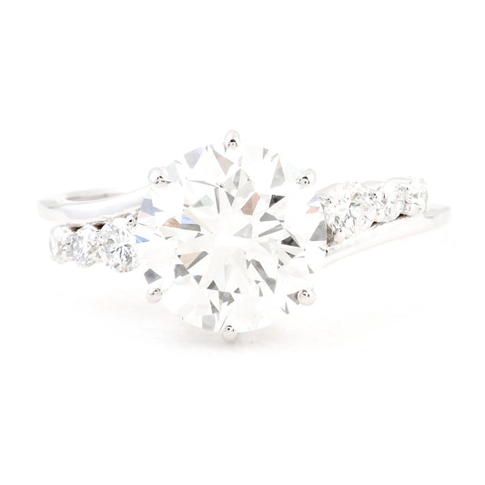 3.05 Ct Round Brilliant Lab Grown Diamond 14K Gold Ring