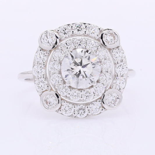 2.27 Carats Lab Grown Diamond 14K Gold Ring