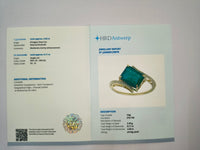 2.61 Ct Octagon Natural Emerald 14K Gold Ring
