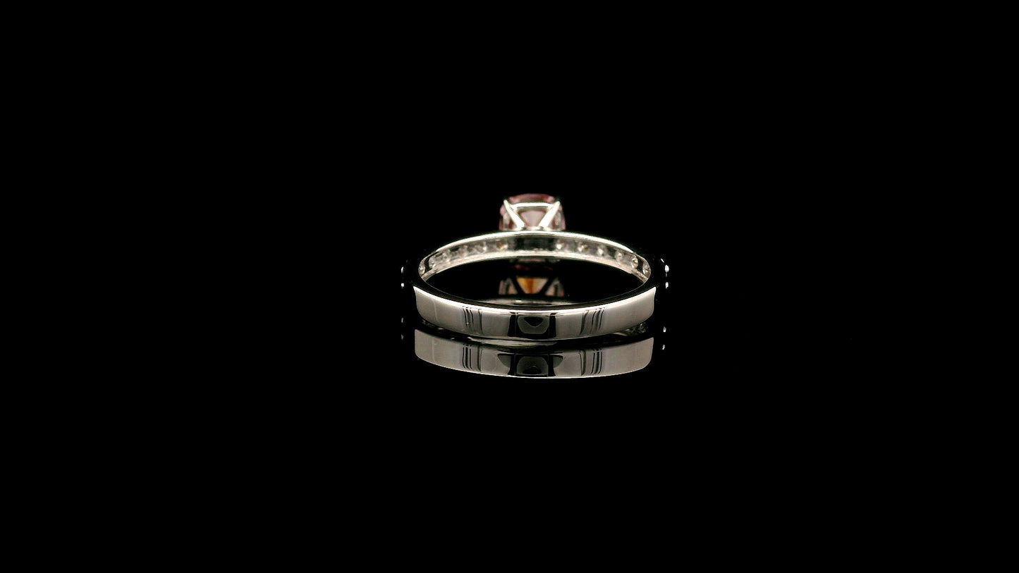 1.37 Carats Pink Lab Grown Diamond 14K Gold Ring