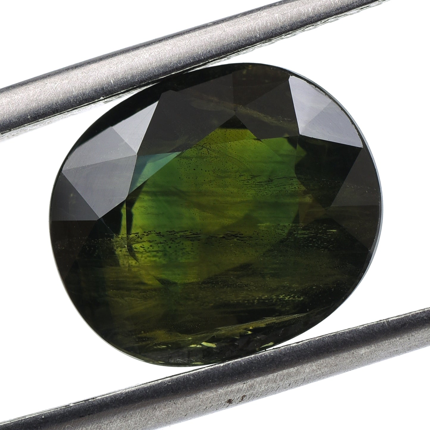 7.33 Natural Corundum Green Sapphire Rectangular Cushion Mixed Cut Gemstone