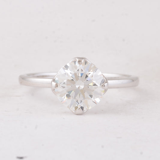 2.03 Carats Lab Grown Diamond 14K Gold Ring