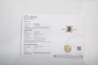 1.15 Ct Emerald Cut Natural Beryl Emerald 14K Gold Ring