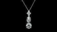 2.99 Carats Lab Grown Diamond 14K Gold Pendant