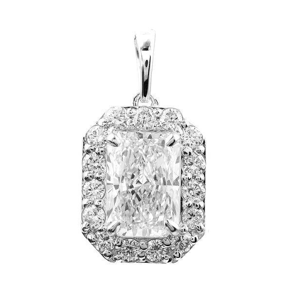 2.44 Carats Lab Grown Diamond 14K Gold Pendant
