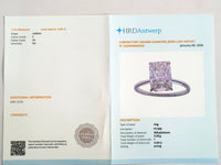3.00 Carats Lab Grown Diamond 950 Platinum Ring