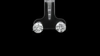 3.21 Ct Round Lab Grown Diamond 14K Gold Earrings