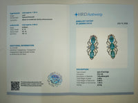 1.43 Ct Oval Natural Emerald 14K Gold Earrings