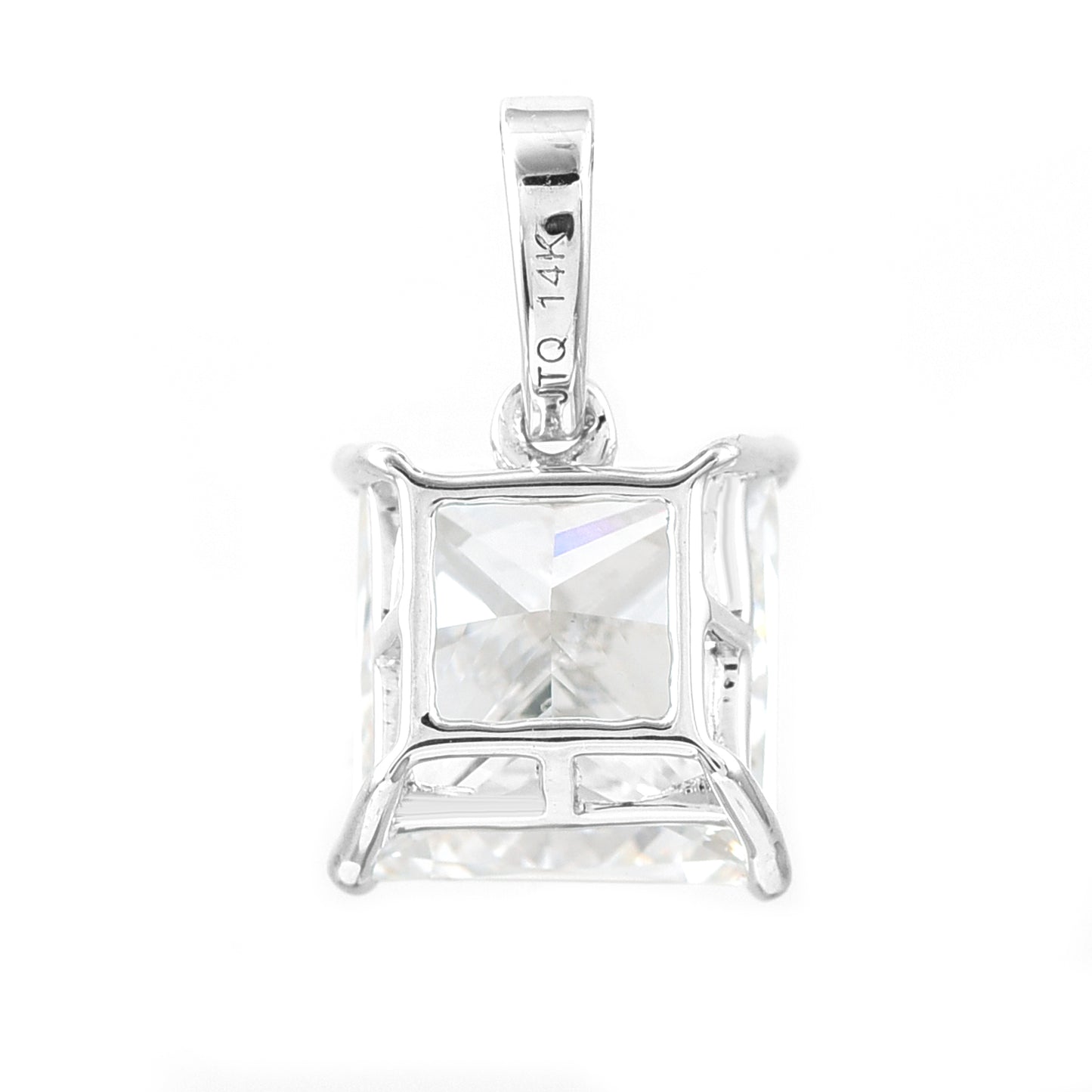 3.00 Carats Lab Grown Diamond 14K Gold Pendant