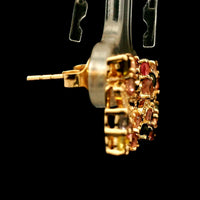 1.67 Ct Round Tourmaline 14K Gold Earrings