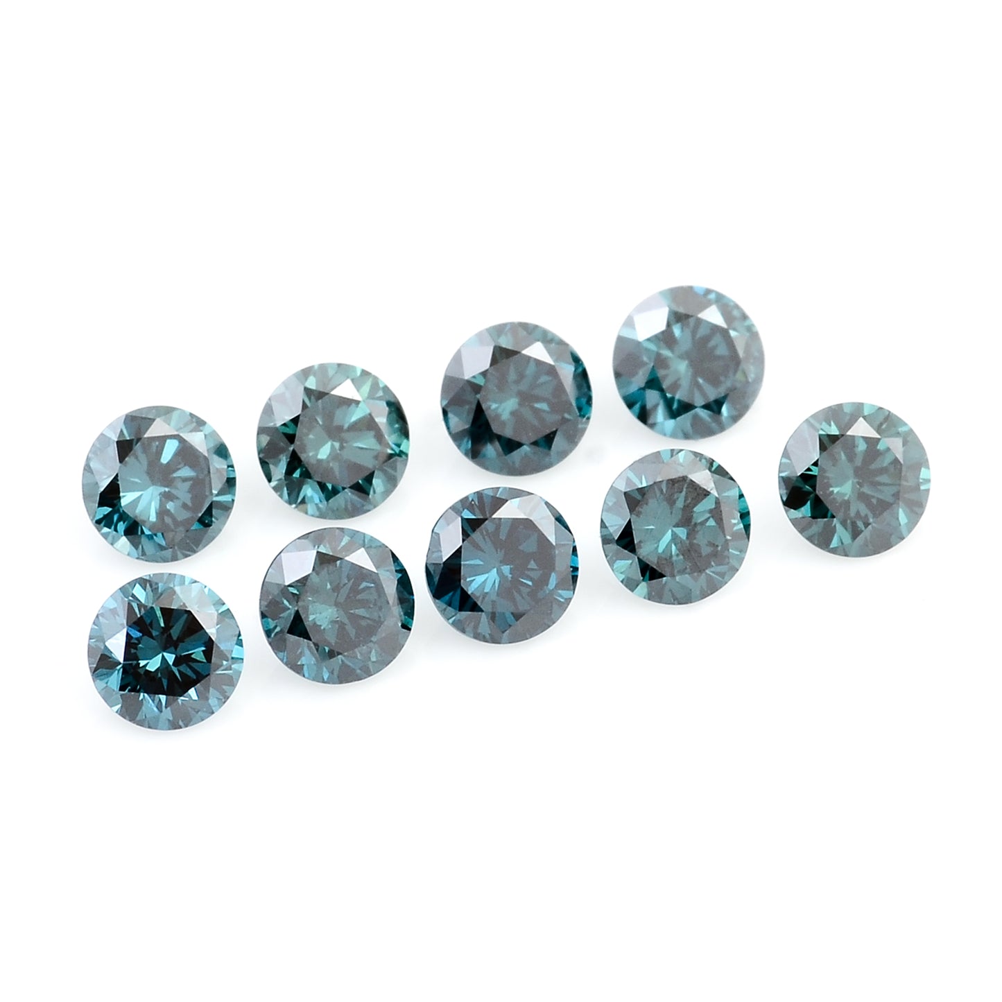 0.73 Blue Diamond Round Loose Gemstone