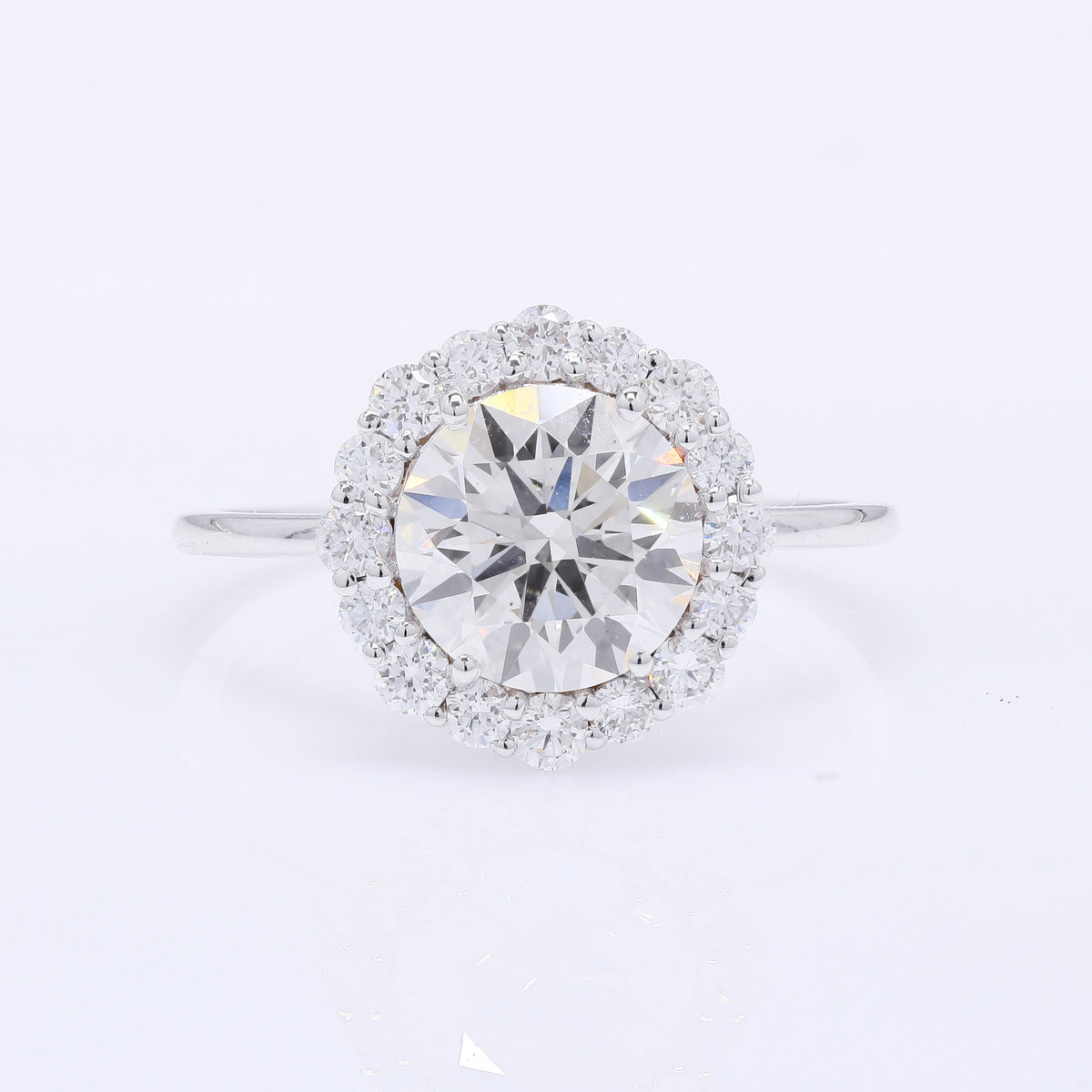 2.62 Carats Lab Grown Diamond 14K Gold Ring
