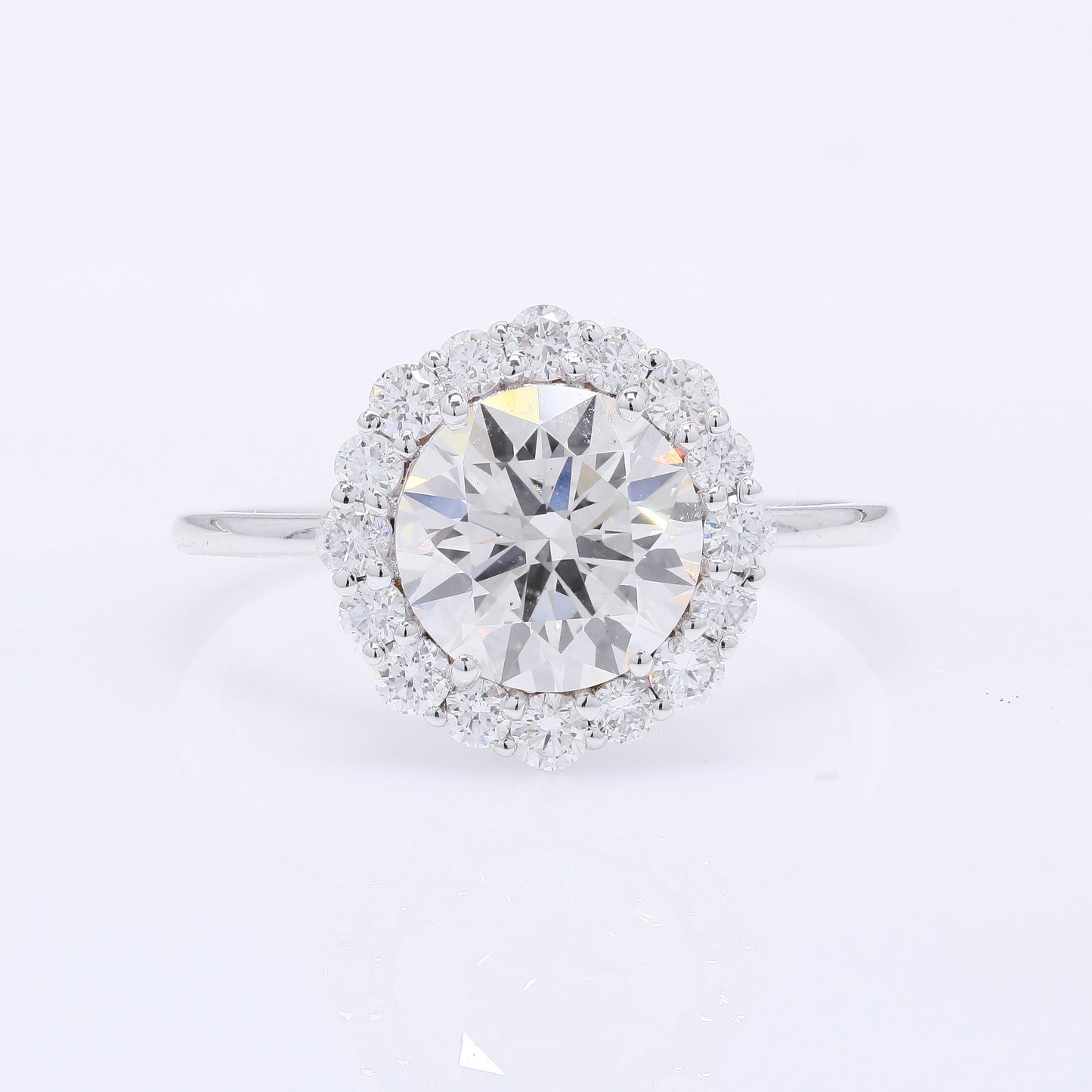 2.62 Carats Lab Grown Diamond 14K Gold Ring