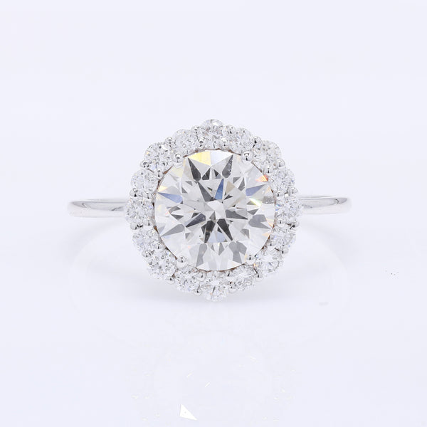2.62 Carats Lab Grown Diamond 14K Gold Ring