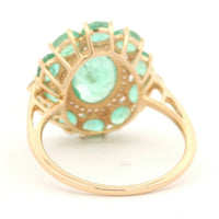 3.31 Ct Oval Emerald 14K Gold Ring
