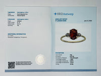 2.23 Ct Oval Cabochon Cut Natural Spinel 14K Gold Ring