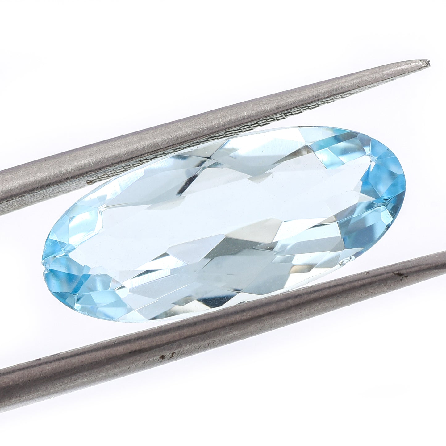 3.9 Natural Beryl Aquamarine Oval Mixed Cut Gemstone