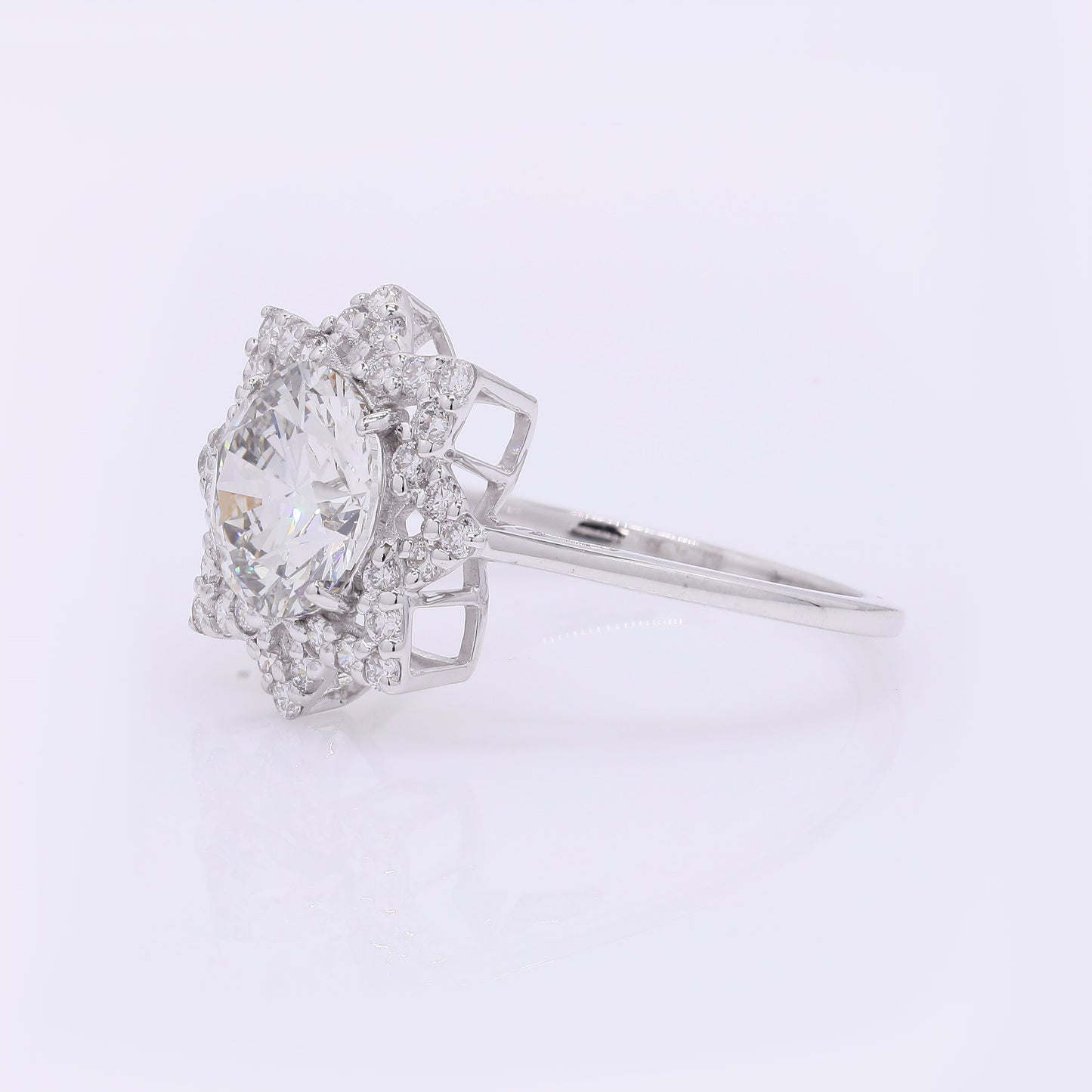 2.49 Carats Lab Grown Diamond 14K Gold Ring