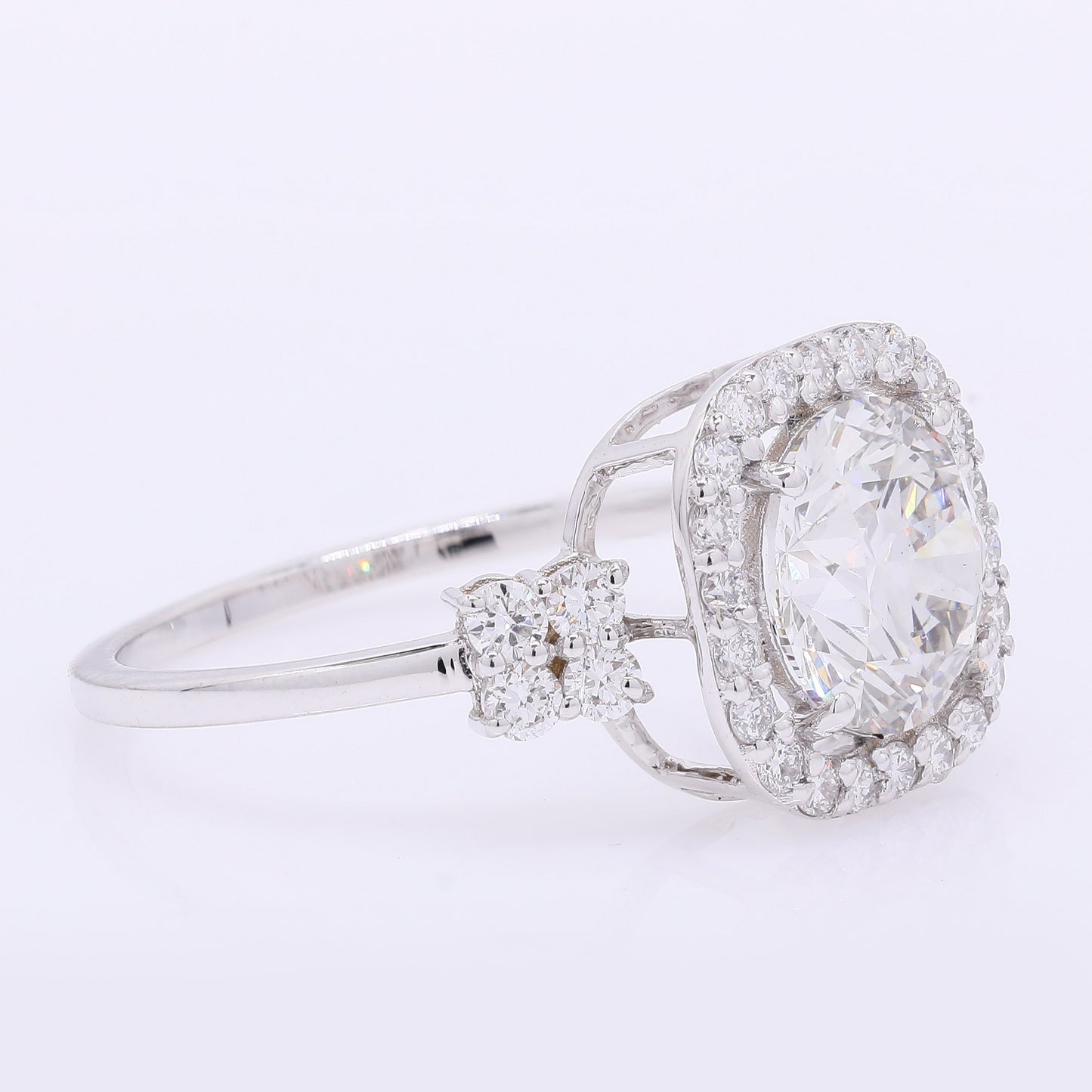 2.53 Carats Lab Grown Diamond 14K Gold Ring