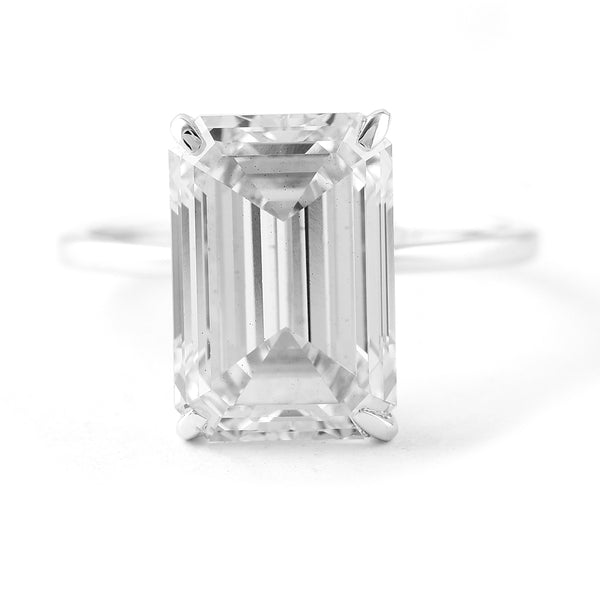 6.46 Carats Lab Grown Diamond 14K Gold Ring