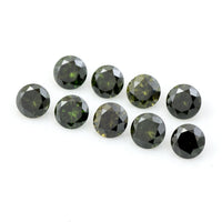 0.81 Green Diamond Round Loose Gemstone