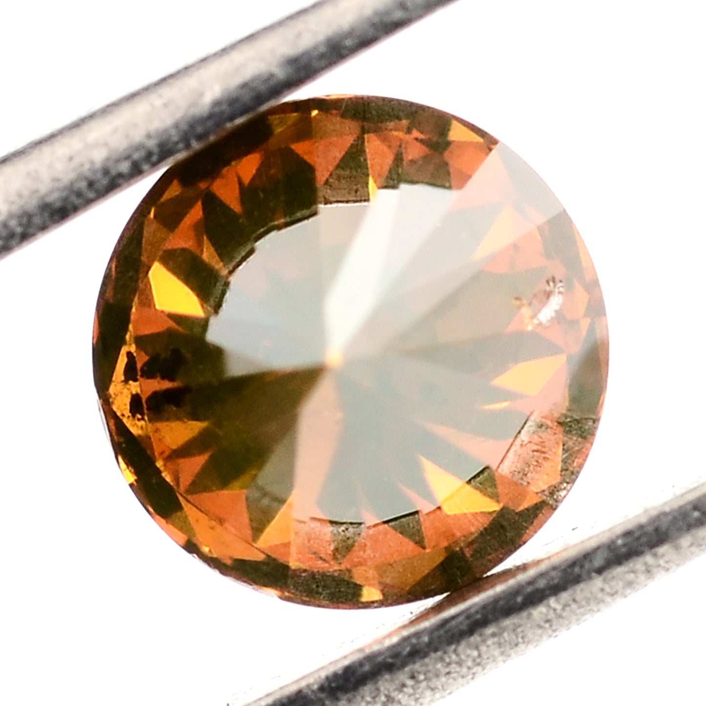 0.55 Red Diamond Round Loose Gemstone