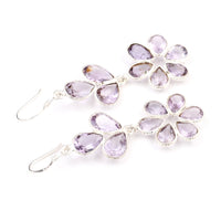 12.38 Ct Amethyst 925 Sterling Silver Earrings