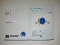 2.63 Ct Oval Natural Tanzanite 14K Gold Ring