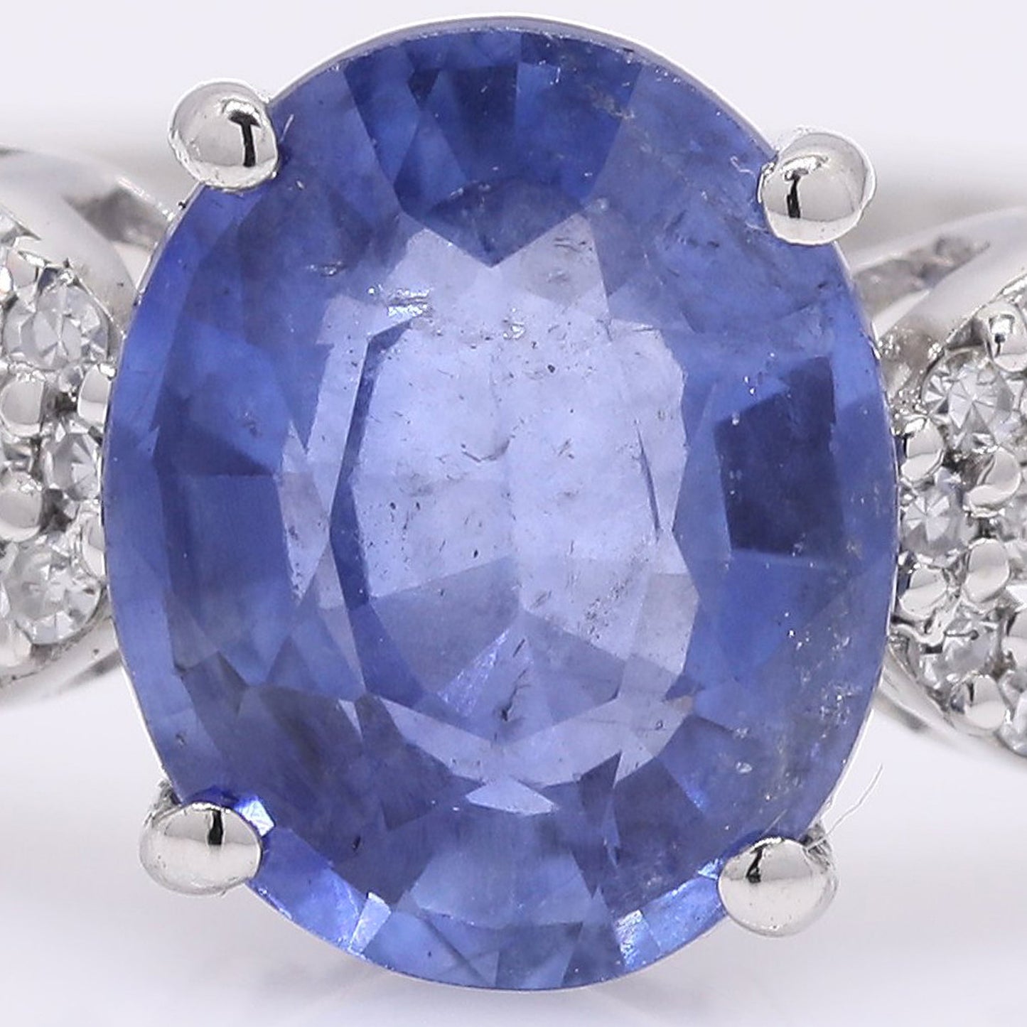 1.85 Ct Oval Mixed Cut Natural Sapphire 950 Platinum Ring