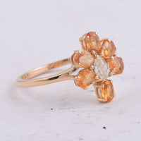 1.45 Ct Oval Natural Yellow Sapphire 14K Gold Ring
