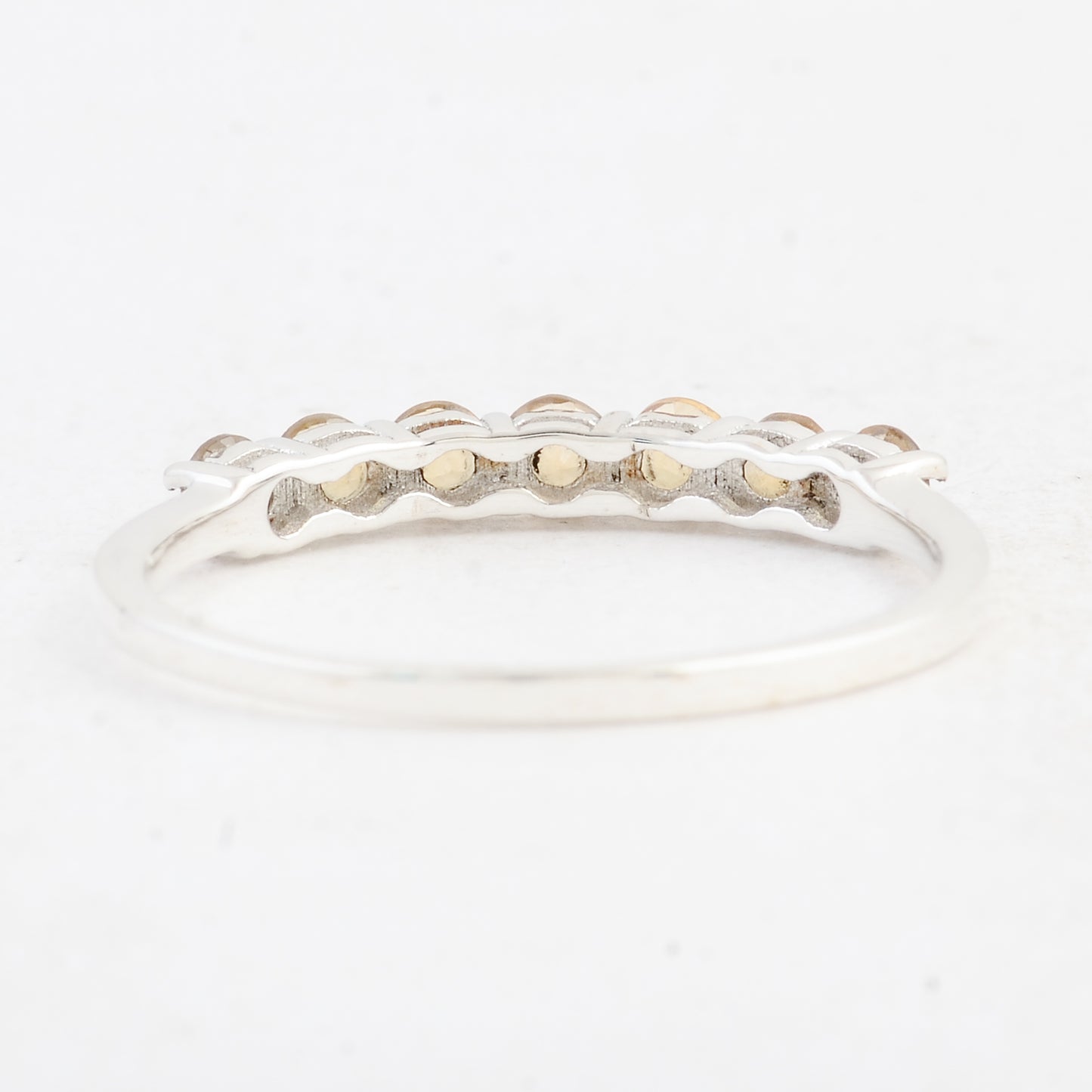 0.55 Ct Round Citrine 925 Sterling Silver Ring